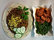 Bami Goreng ontmoette hete kip en kouseband