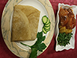 Roti met hete kip