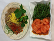 Nasi met grote garnalen en kouseband